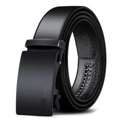 Men's Adjustable Business Belt with Sliding Buckle
