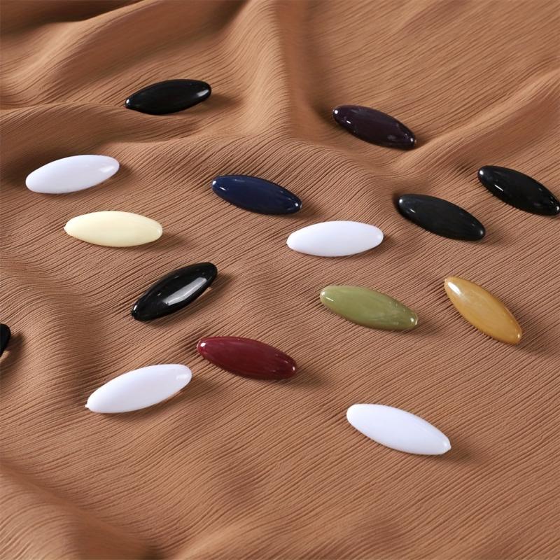 4pcs Oval Scarf Pin Brooch Hijab Shawl Clip Sweater Buckle Women