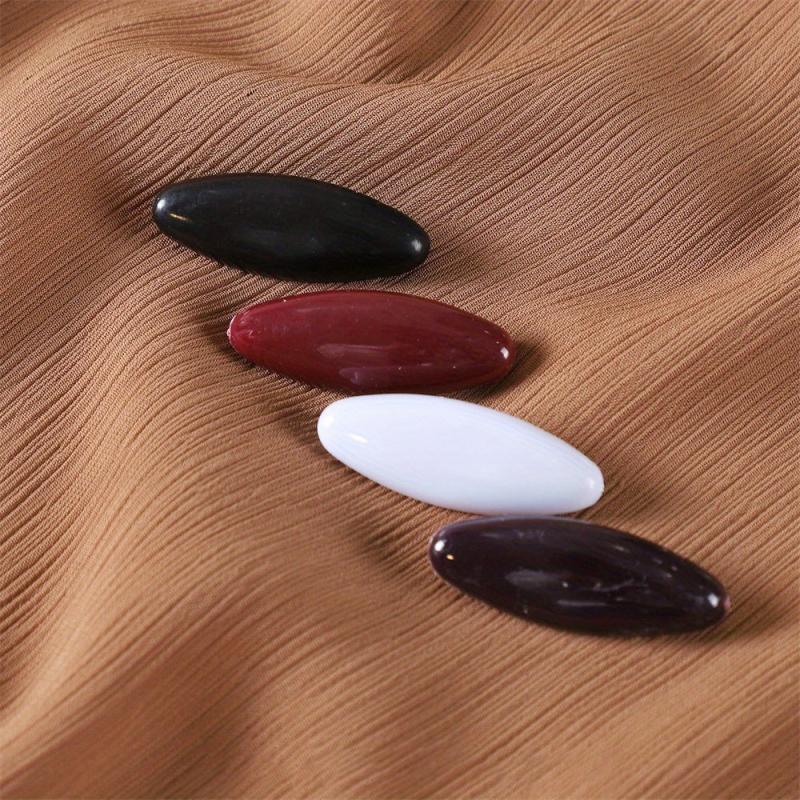 4pcs Oval Scarf Pin Brooch Hijab Shawl Clip Sweater Buckle Women