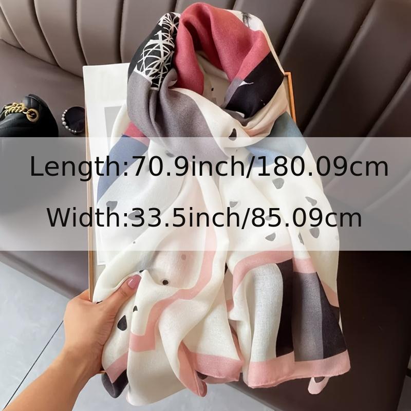 Women Autumn Winter Thin Silk Scarf