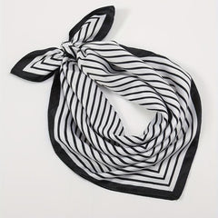 Striped Square Scarf & Casual Neckerchief Bandana