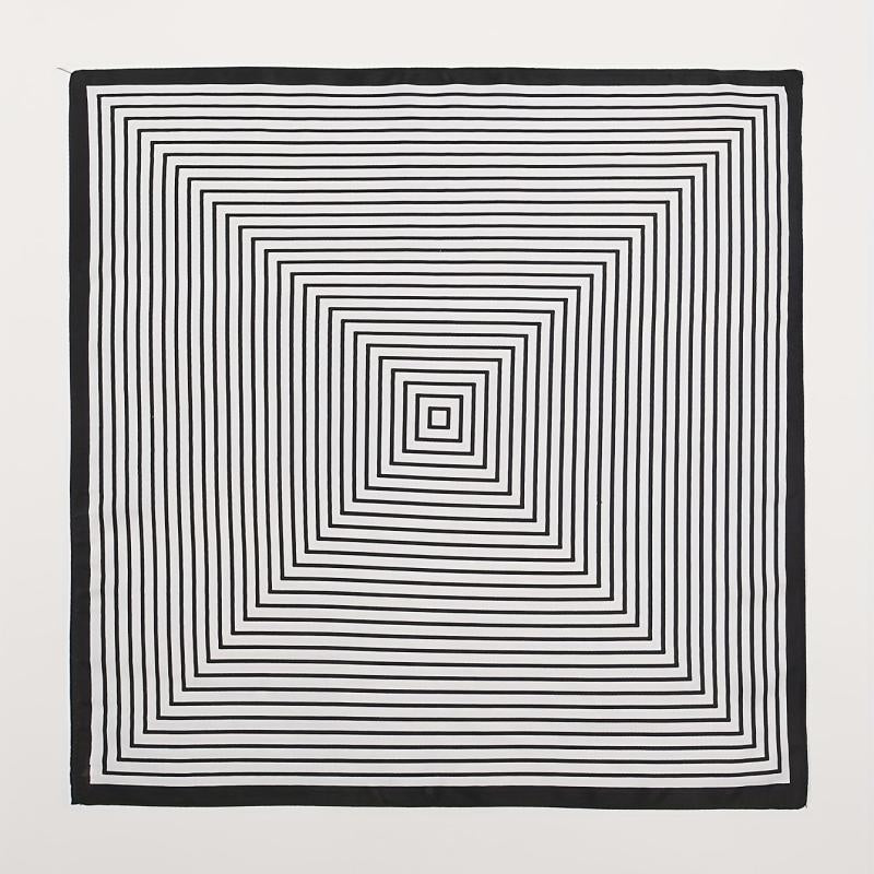 Striped Square Scarf & Casual Neckerchief Bandana