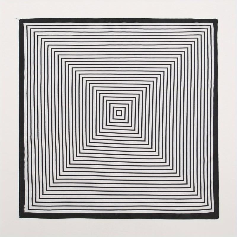 Striped Square Scarf & Casual Neckerchief Bandana