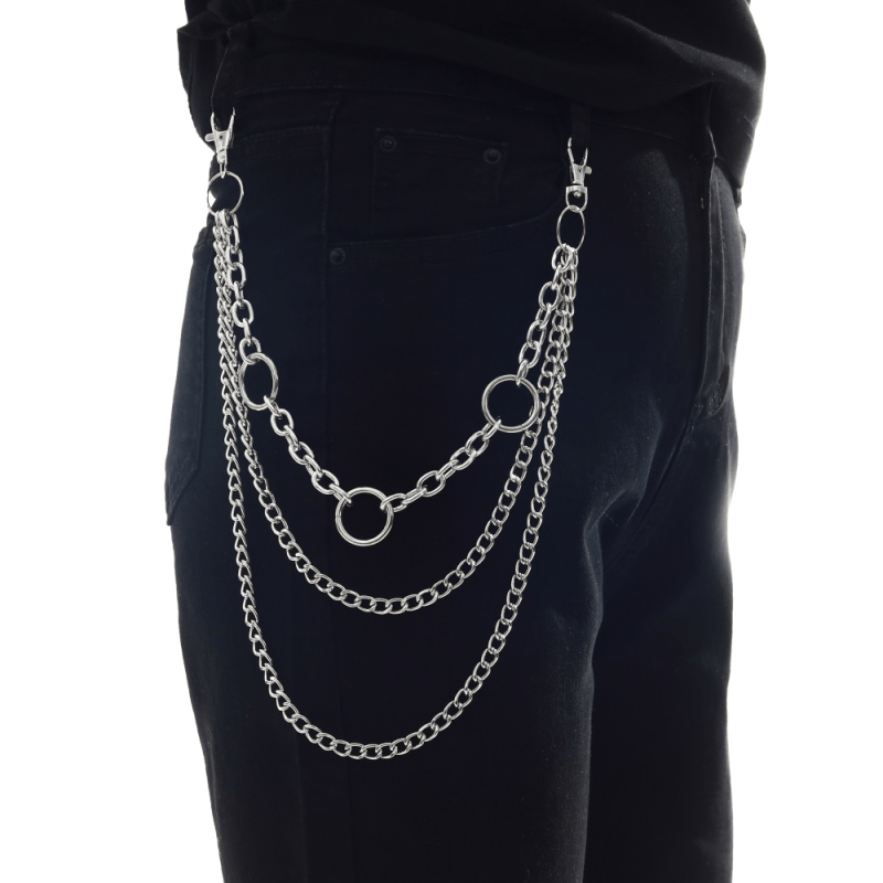 Vintage Metal Chain For Jeans Pants Keychains Men Unisex