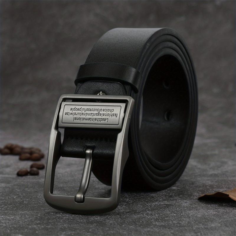 Men's PU Leather Flat Belt