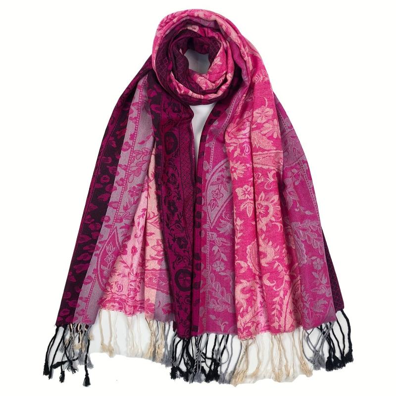 Vintage Style Viscose Windproof Scarf Casual Wear