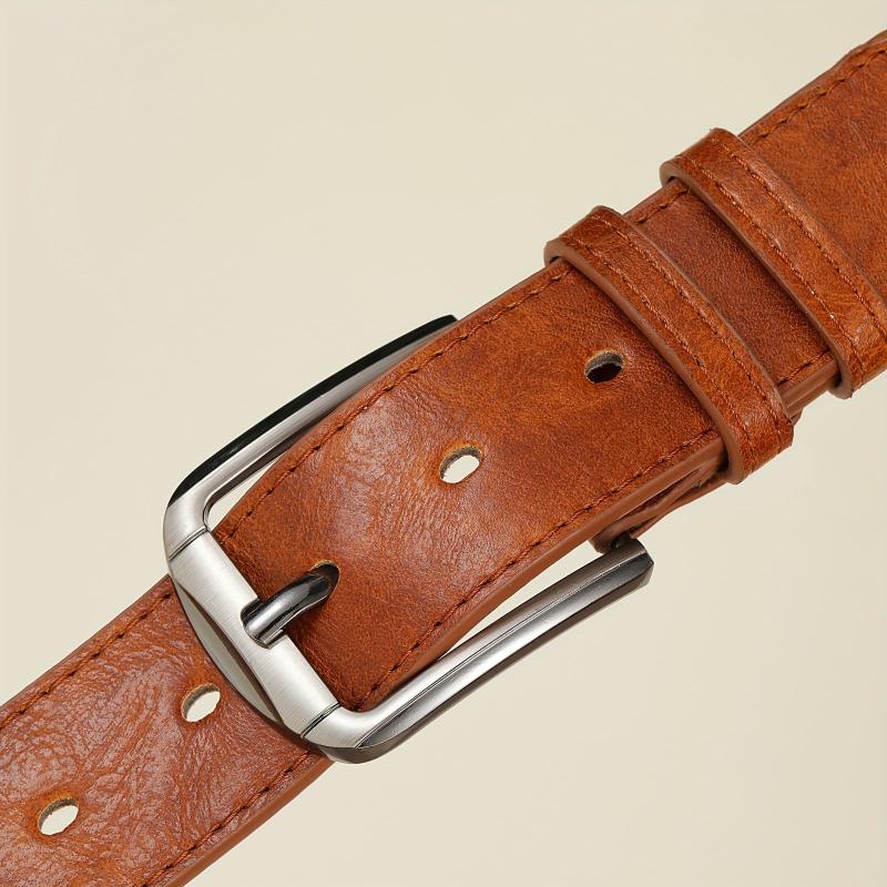 Men's Orange Casual Needle Buckle Belt