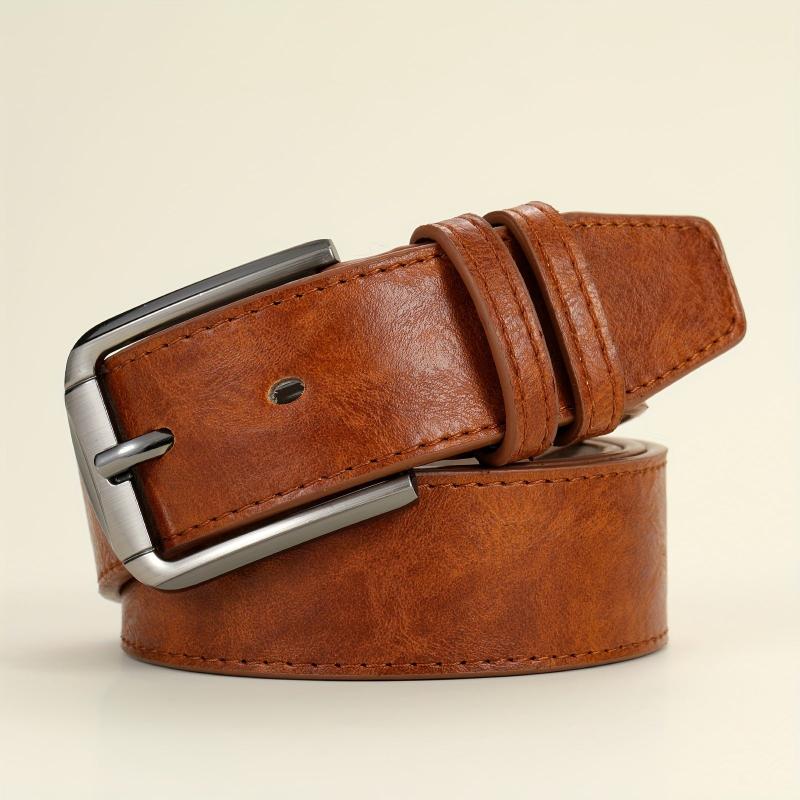 Men's Orange Casual Needle Buckle Belt