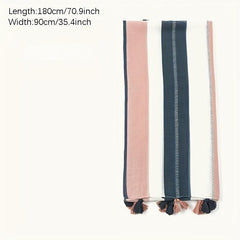 Striped Fringe Shawl Scarf Winter Warm Scarf