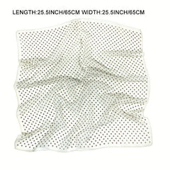 65cm Chiffon Polka Dot Print Scarf Casual Square Scarf Bandana