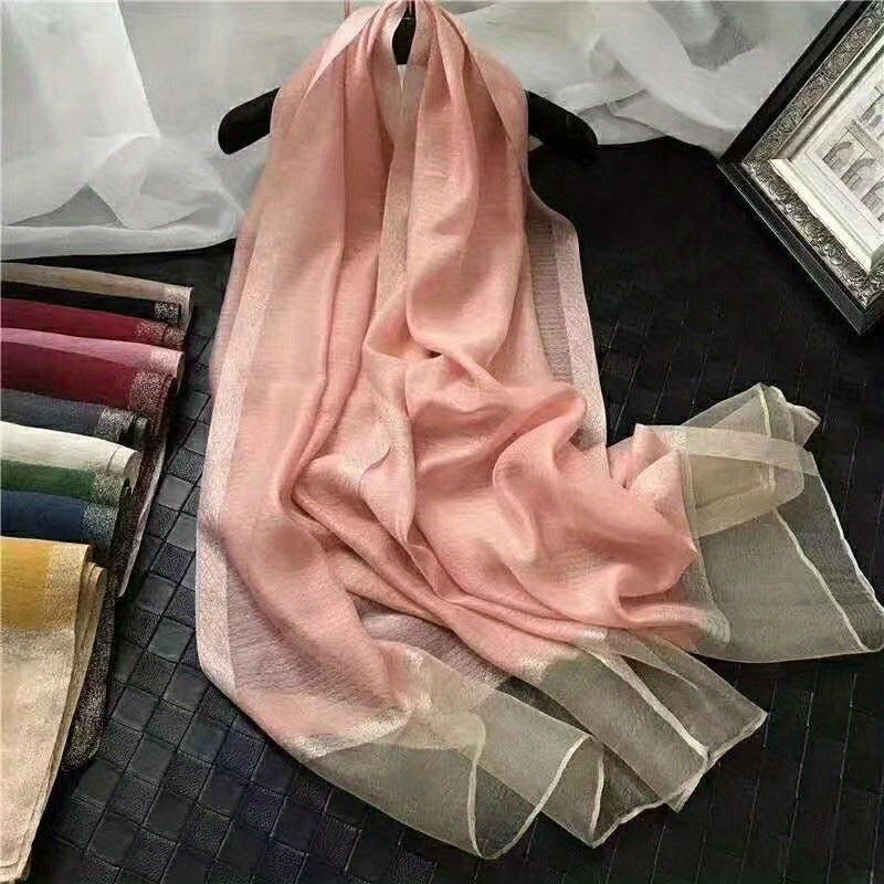 Chiffon Scarf Sunproof Shawl Thin Breathable for Spring & Summer