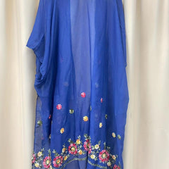 Boho Flower Embroidery Shawl Sunscreen Bikini Cover Up