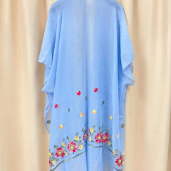 Boho Flower Embroidery Shawl Sunscreen Bikini Cover Up