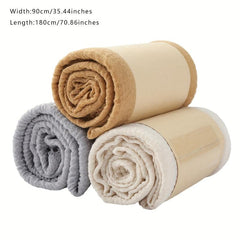 3pcs Solid Raw Trim Rushed Scarves for Daily Decoration Gift