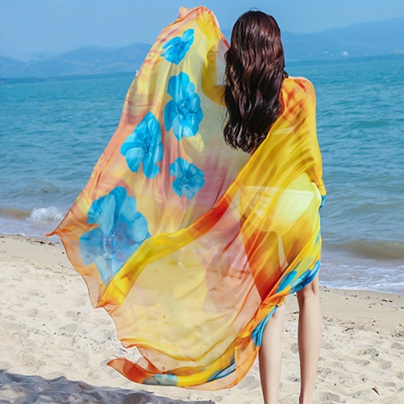 Printed Lightweight Sunscreen Shawl for Women