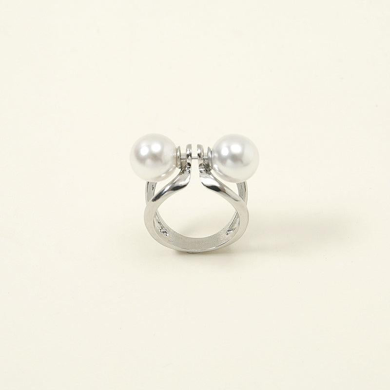 Faux Pearl Scarf Fixed Buckle Shawl Clip Clothing Brooches