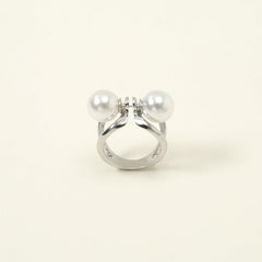 Faux Pearl Scarf Fixed Buckle Shawl Clip Clothing Brooches