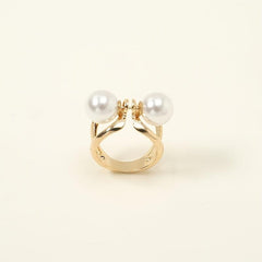 Faux Pearl Scarf Fixed Buckle Shawl Clip Clothing Brooches