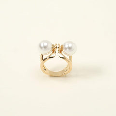 Faux Pearl Scarf Fixed Buckle Shawl Clip Clothing Brooches