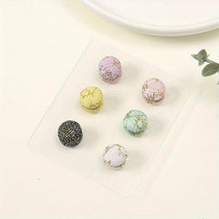 6pcs Magnet Buckle Hijab Pins Scarf Clip for Women