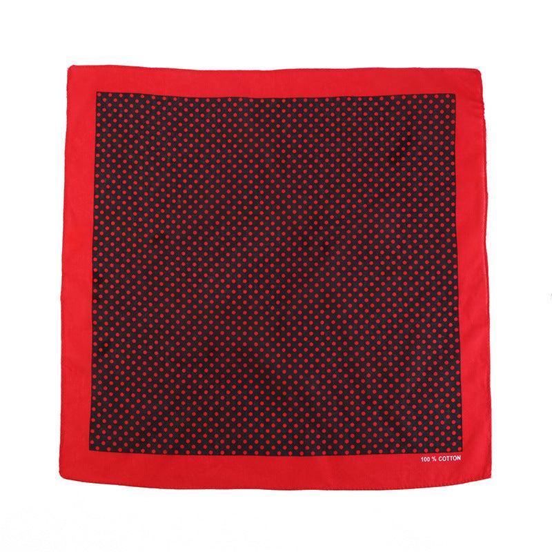 Dotted Print Bandana Hip Hop Square Scarf Cotton Neckerchief Unisex