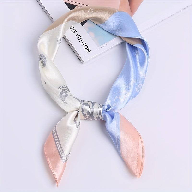 Paisley Print Square Scarf Neckerchief Bandana Head Wrap Hair Accessories