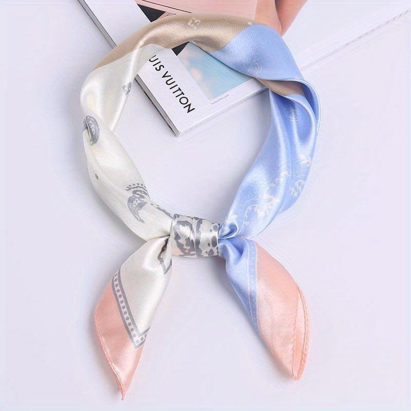 Paisley Print Square Scarf Neckerchief Bandana Head Wrap Hair Accessories