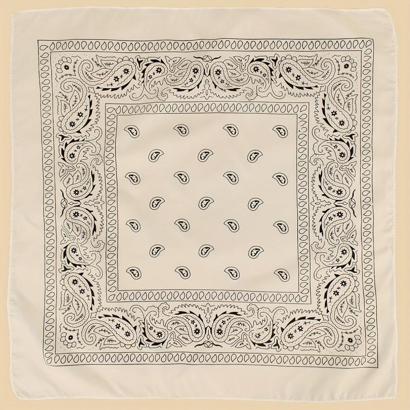 Classic Paisley Print Bandana Vintage Square Scarf Head Wraps