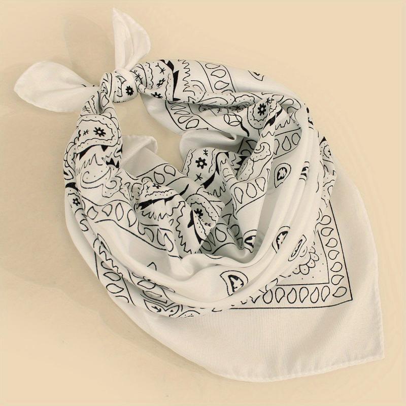 Classic Paisley Print Bandana Vintage Square Scarf Head Wraps