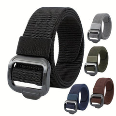 Outdoor Tactical Nylon Braided Men's Belt Sports Safety Belt