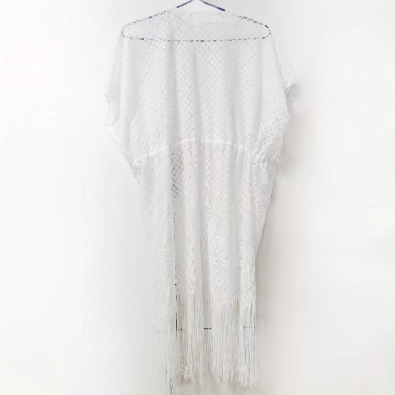 Lace Shawl Sunscreen Cardigan Wrap Loose Smock Beach Shawl