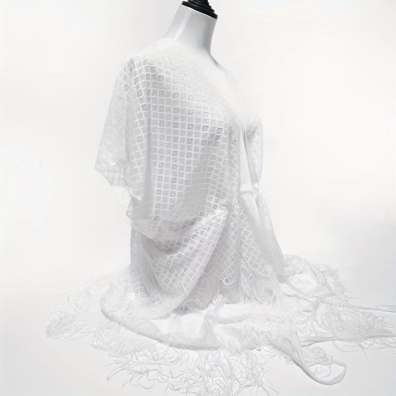 Lace Shawl Sunscreen Cardigan Wrap Loose Smock Beach Shawl