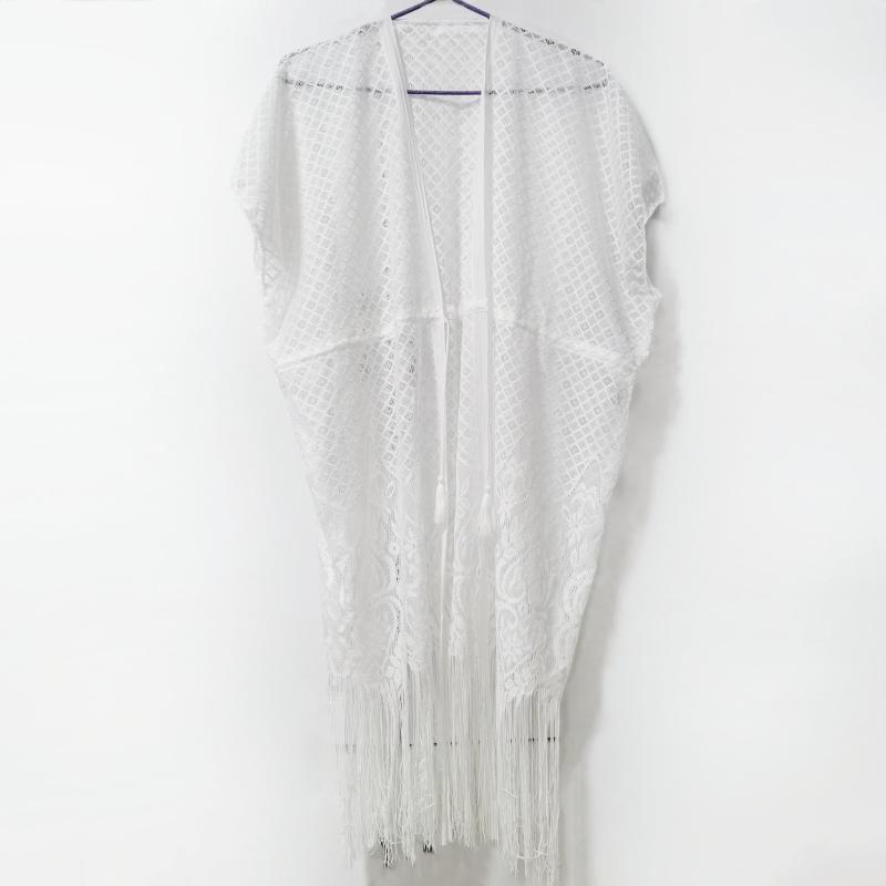 Lace Shawl Sunscreen Cardigan Wrap Loose Smock Beach Shawl