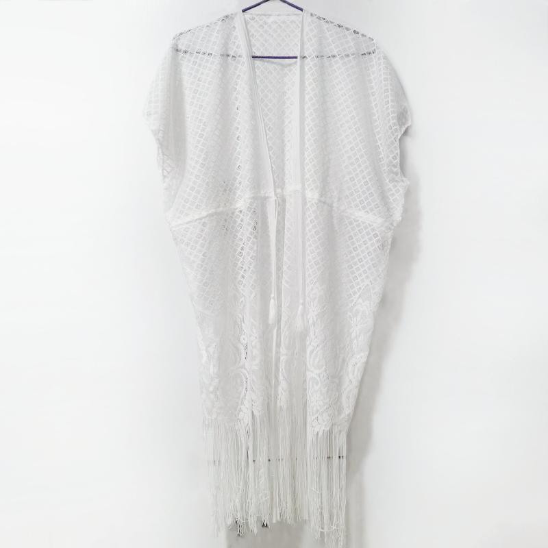 Lace Shawl Sunscreen Cardigan Wrap Loose Smock Beach Shawl