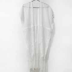 Lace Shawl Sunscreen Cardigan Wrap Loose Smock Beach Shawl