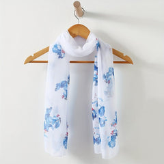 Chiffon Scarf Shawl Lightweight Breathable Versatile Wrap