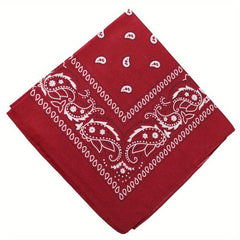 Paisley Print Bandana Casual Square Scarf Hair Accessories For Women