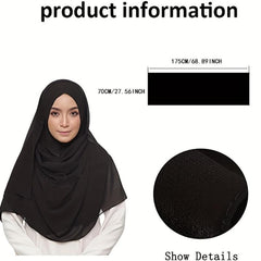 Chiffon Hijab Sunscreen Head Scarf Set for Women