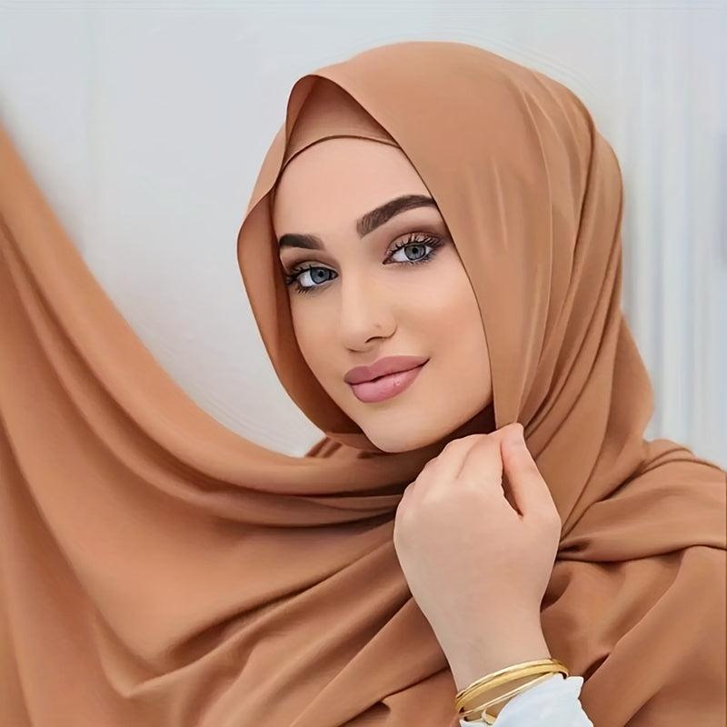 Chiffon Hijab Sunscreen Head Scarf Set for Women