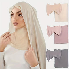Chiffon Hijab Sunscreen Head Scarf Set for Women