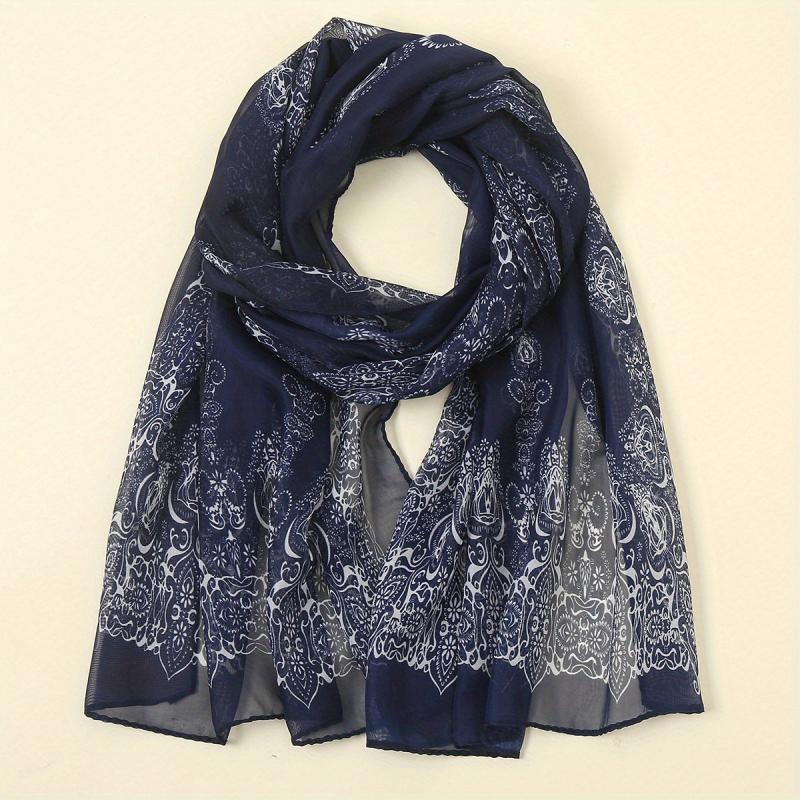 Breathable Print Scarf Sunscreen Shawl Casual Outdoor Wrap