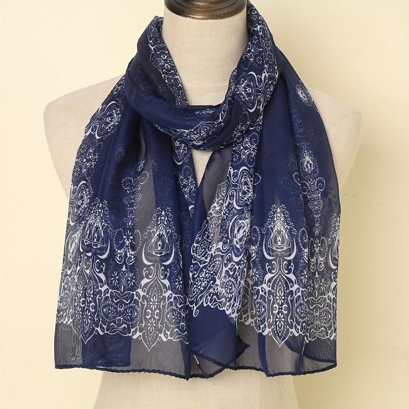 Breathable Print Scarf Sunscreen Shawl Casual Outdoor Wrap