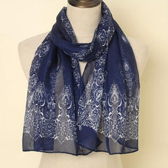 Breathable Print Scarf Sunscreen Shawl Casual Outdoor Wrap