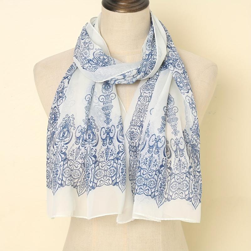 Breathable Print Scarf Sunscreen Shawl Casual Outdoor Wrap