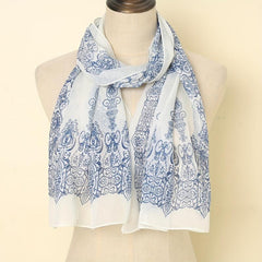 Breathable Print Scarf Sunscreen Shawl Casual Outdoor Wrap