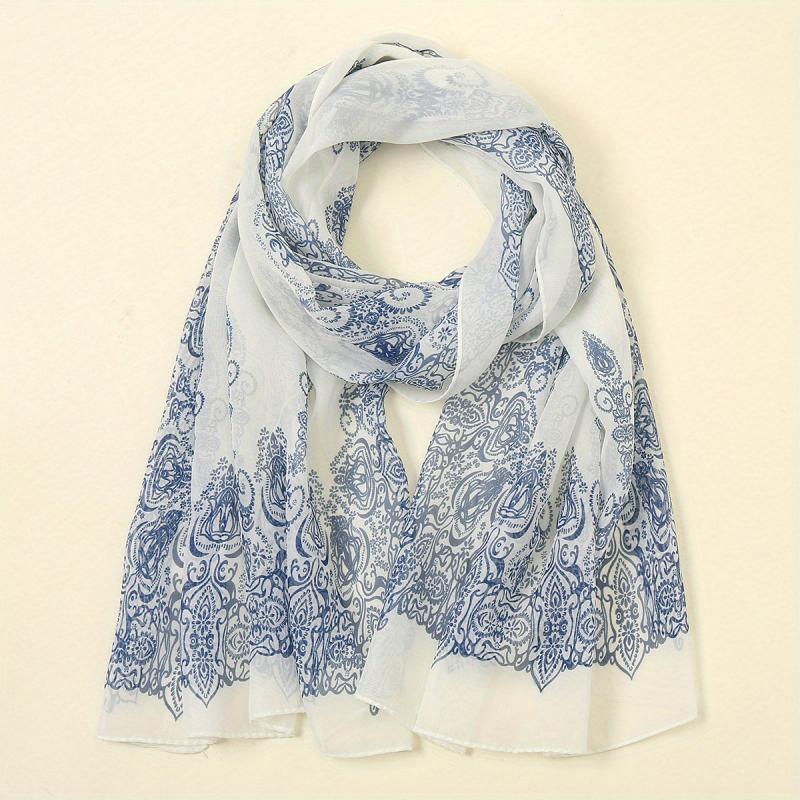 Breathable Print Scarf Sunscreen Shawl Casual Outdoor Wrap