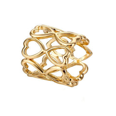 Heart Pattern Scarf Ring Metal Clip Shawl Clip Jewelry