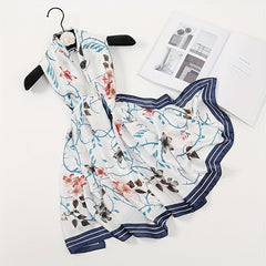 Geometric Print Scarf Lightweight Sunscreen Breathable Shawl Wraps