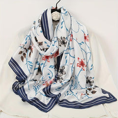 Geometric Print Scarf Lightweight Sunscreen Breathable Shawl Wraps