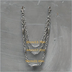 Punk Wallet Chain Belt Hipster Jean Keychain Silver Ring Clip Keyring